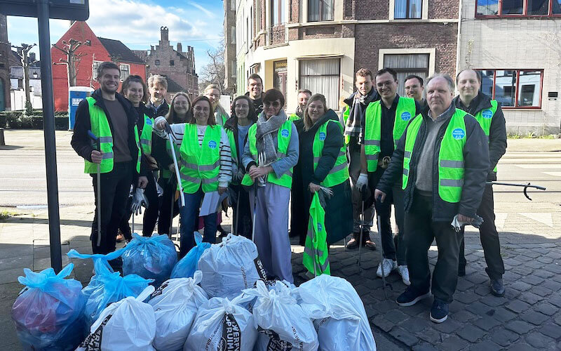 Opération anti-déchets sauvages à Gand