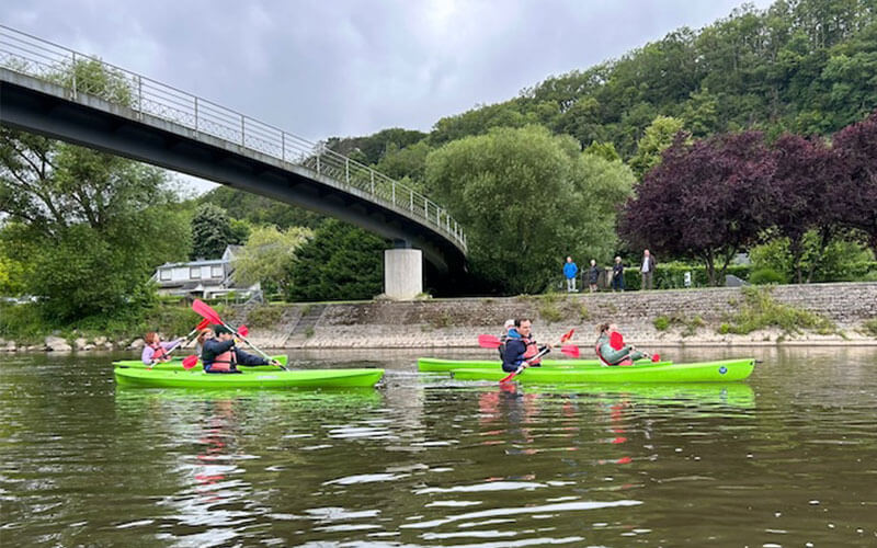 Descente de la Lesse en kayak